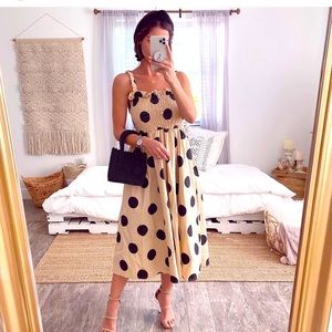 NWT English factory smocked midi dress